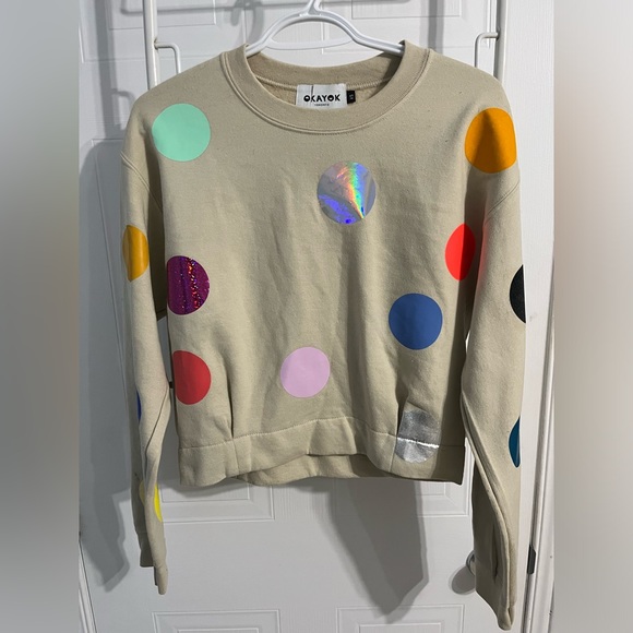 Confetti cropped crewneck by Okayok - Picture 2 of 3